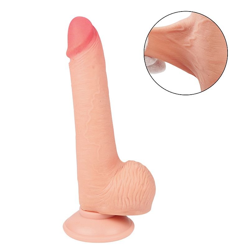 Imagem referente ao produto PÊNIS DUPLA CAMADA REALÍSTICO COM VENTOSA - 35547