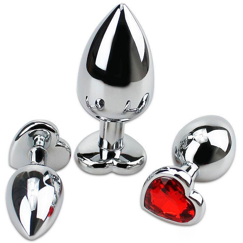 Imagem referente ao produto PLUG ANAL DE AÇO COM PEDRA TAMANHO “P” - 35561